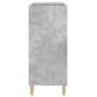 Concrete gray plywood disc cabinet 84.5x38x89 cm by vidaXL, CD and DVD storage - Ref: Foro24-831993, Price: 77,38 €, Discount: %