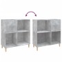 Mueble discos madera contrachapada gris hormigón 84,5x38x89 cm de vidaXL, Almacenamiento para CD y DVD - Ref: Foro24-831993, ...