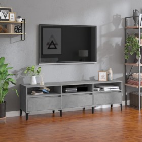 TV stand made of gray concrete plywood 150x30x44.5 cm by vidaXL, TV Furniture - Ref: Foro24-831921, Price: 92,99 €, Discount: %