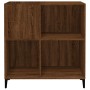 Mueble discos madera contrachapada roble marrón 84,5x38x89 cm de vidaXL, Almacenamiento para CD y DVD - Ref: Foro24-832004, P...