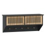 Armario pared ganchos madera contrachapada negro 80x24x35,5 cm de vidaXL, Armarios roperos - Ref: Foro24-352131, Precio: 51,2...