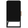 Mesita noche hierro y madera contrachapada negro 40x30x55,5 cm de vidaXL, Mesitas de noche - Ref: Foro24-352093, Precio: 67,7...