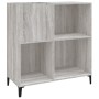 Mueble discos madera contrachapada gris Sonoma 84,5x38x89 cm de vidaXL, Almacenamiento para CD y DVD - Ref: Foro24-832003, Pr...