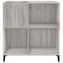 Mueble discos madera contrachapada gris Sonoma 84,5x38x89 cm de vidaXL, Almacenamiento para CD y DVD - Ref: Foro24-832003, Pr...