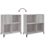 Mueble discos madera contrachapada gris Sonoma 84,5x38x89 cm de vidaXL, Almacenamiento para CD y DVD - Ref: Foro24-832003, Pr...