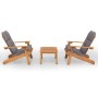 Juego de muebles de jardín Adirondack 3 piezas madera acacia de vidaXL, Conjuntos de jardín - Ref: Foro24-3152135, Precio: 49...