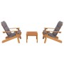 Juego de muebles de jardín Adirondack 3 piezas madera acacia de vidaXL, Conjuntos de jardín - Ref: Foro24-3152135, Precio: 49...