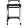 Desk with black iron and wood shelves 135x50x90 cm by vidaXL, Desks - Ref: Foro24-826709, Price: 81,15 €, Discount: %