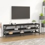 Black plywood TV cabinet 160x40x50 cm by vidaXL, TV Furniture - Ref: Foro24-826729, Price: 81,09 €, Discount: %