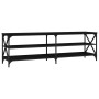 Black plywood TV cabinet 160x40x50 cm by vidaXL, TV Furniture - Ref: Foro24-826729, Price: 81,18 €, Discount: %