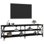 Black plywood TV cabinet 160x40x50 cm by vidaXL, TV Furniture - Ref: Foro24-826729, Price: 81,18 €, Discount: %