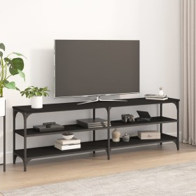 Mueble de TV madera contrachapada negro 160x30x50 cm de vidaXL, Muebles TV - Ref: Foro24-826749, Precio: 68,99 €, Descuento: %