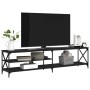 TV stand made of metal and black plywood wood, measuring 200x40x50 cm. by vidaXL, TV Furniture - Ref: Foro24-826739, Price: 1...