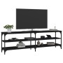 Black plywood TV cabinet 160x30x50 cm by vidaXL, TV Furniture - Ref: Foro24-826749, Price: 68,99 €, Discount: %