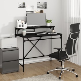 Black iron and plywood desk 100x50x90 cm by vidaXL, Desks - Ref: Foro24-826699, Price: 55,88 €, Discount: %