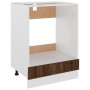 Armario de horno madera ingeniería roble ahumado 60x46x81,5 cm de vidaXL, Armarios de cocina - Ref: Foro24-825836, Precio: 59...