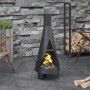 Estufa de jardín con atizador acero 45x45x122 cm de vidaXL, Chimeneas - Ref: Foro24-363341, Precio: 140,28 €, Descuento: %