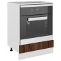 Smoked oak engineered wood oven cabinet 60x46x81.5 cm by vidaXL, Kitchen cabinets - Ref: Foro24-825836, Price: 59,99 €, Disco...