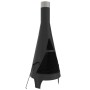 Estufa de jardín con atizador acero 45x45x122 cm de vidaXL, Chimeneas - Ref: Foro24-363341, Precio: 140,28 €, Descuento: %