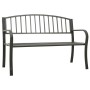 Gray steel garden bench 120 cm by vidaXL, garden benches - Ref: Foro24-319581, Price: 94,73 €, Discount: %