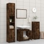 Armario de baño madera contrachapada roble ahumado 60x33x61 cm de vidaXL, Muebles de baño - Ref: Foro24-826357, Precio: 39,99...