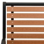 Gartenbank aus Stahl und WPC, schwarz und braun, 116 cm von vidaXL, Gartenbänke - Ref: Foro24-319579, Preis: 180,99 €, Rabatt: %