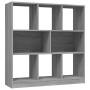 Plywood gray Sonoma bookshelf 97.5x29.5x100 cm by vidaXL, Bookcases and shelves - Ref: Foro24-826379, Price: 89,89 €, Discoun...