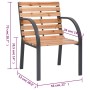 Garden chairs 2 units solid fir wood by vidaXL, Garden chairs - Ref: Foro24-319576, Price: 145,99 €, Discount: %