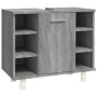 Armario de baño madera contrachapada gris Sonoma 60x32x53,5 cm de vidaXL, Muebles de baño - Ref: Foro24-826373, Precio: 51,88...