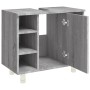 Armario de baño madera contrachapada gris Sonoma 60x32x53,5 cm de vidaXL, Muebles de baño - Ref: Foro24-826373, Precio: 51,88...