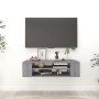 Gray plywood hanging TV cabinet 100x30x26.5 cm by vidaXL, TV Furniture - Ref: Foro24-826361, Price: 33,64 €, Discount: %