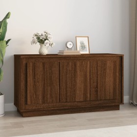 Oak brown plywood sideboard 102x35x55 cm by vidaXL, Sideboards - Ref: Foro24-831892, Price: 90,80 €, Discount: %