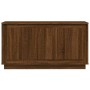 Aparador madera contrachapada marrón roble 102x35x55 cm de vidaXL, Aparadores - Ref: Foro24-831892, Precio: 90,81 €, Descuent...