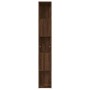 Estantería de madera contrachapada marrón roble 45x24x160 cm de vidaXL, Librerías y estanterías - Ref: Foro24-826377, Precio:...