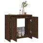 Oak brown plywood bathroom cabinet 60x33x61 cm by vidaXL, Bathroom furniture - Ref: Foro24-826359, Price: 38,36 €, Discount: %