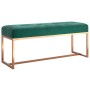 Dark green velvet bench 110x36x45 cm by vidaXL, Benches for halls and storage - Ref: Foro24-350601, Price: 104,85 €, Discount: %