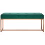 Dark green velvet bench 110x36x45 cm by vidaXL, Benches for halls and storage - Ref: Foro24-350601, Price: 104,85 €, Discount: %