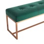 Dark green velvet bench 110x36x45 cm by vidaXL, Benches for halls and storage - Ref: Foro24-350601, Price: 104,85 €, Discount: %