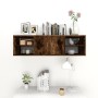 Smoked oak plywood wall shelf 102x30x29cm by vidaXL, Shelves and shelves - Ref: Foro24-826363, Price: 48,92 €, Discount: %