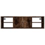 Smoked oak plywood wall shelf 102x30x29cm by vidaXL, Shelves and shelves - Ref: Foro24-826363, Price: 48,92 €, Discount: %