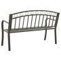 Banco de jardín acero gris 120 cm de vidaXL, Bancos de jardín - Ref: Foro24-319586, Precio: 105,99 €, Descuento: %