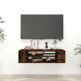 Smoked oak wood hanging TV cabinet 100x30x26.5 cm by vidaXL, TV Furniture - Ref: Foro24-826360, Price: 36,57 €, Discount: %