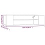 Hängender TV-Schrank aus geräuchertem Eichenholz, 100 x 30 x 26,5 cm von vidaXL, TV-Möbel - Ref: Foro24-826360, Preis: 32,79 ...