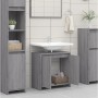 Armario de baño madera contrachapada gris Sonoma 60x33x61 cm de vidaXL, Muebles de baño - Ref: Foro24-826358, Precio: 45,01 €...