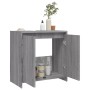 Armario de baño madera contrachapada gris Sonoma 60x33x61 cm de vidaXL, Muebles de baño - Ref: Foro24-826358, Precio: 45,01 €...