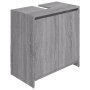 Armario de baño madera contrachapada gris Sonoma 60x33x61 cm de vidaXL, Muebles de baño - Ref: Foro24-826358, Precio: 45,01 €...