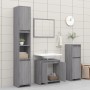 Armario de baño madera contrachapada gris Sonoma 60x33x61 cm de vidaXL, Muebles de baño - Ref: Foro24-826358, Precio: 45,01 €...