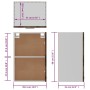 Hängender TV-Schrank aus braunem Eichenholz, 39,5 x 31 x 60 cm von vidaXL, Küchenschränke - Ref: Foro24-826350, Preis: 41,82 ...