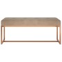 Beige velvet bench 110x36x45 cm by vidaXL, Benches for halls and storage - Ref: Foro24-350604, Price: 110,16 €, Discount: %