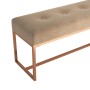 Beige velvet bench 110x36x45 cm by vidaXL, Benches for halls and storage - Ref: Foro24-350604, Price: 110,16 €, Discount: %